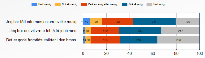 Lærlingene fra Service og samferdsel er den