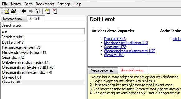 Avanserte funksjoner Artikkelinformasjon Ved å høyreklikke på en artikkel, kommer det frem et ekstra vindu med informasjon om den aktuelle artikkel. Her er angitt bl.a. artikkelens navn, når den er skrevet og sist endret.