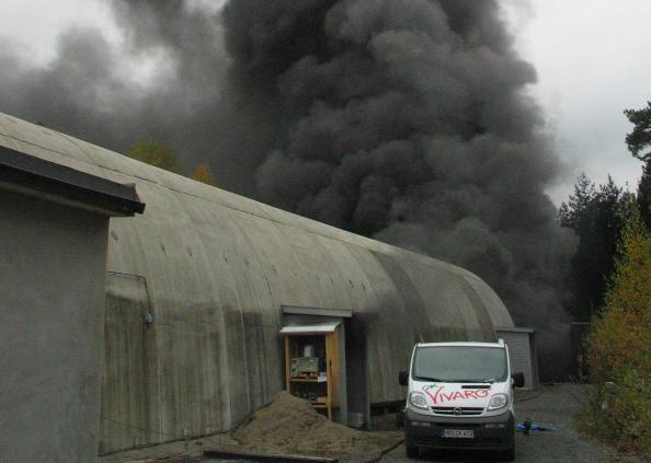 Storskala tester av vanntåkeanlegg i 100 m lang testtunnel Hobøl,