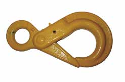 Kroker Kroker SIKKERHETSKROK BK SIKKERHETSKROK MED SVIVEL, SELSTAD Safety hook BK Safety self locking hook with swivel, Selstad VARE NR TYPE WLL VEKT PART NO TYPE TON L E B F G H WEIGHT 4 : 1 MM MM