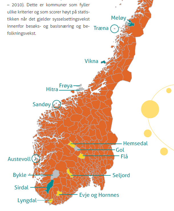 Norges beste kommuner har noen felles trekk Utnytt mulighetene (kultur) Utnytt