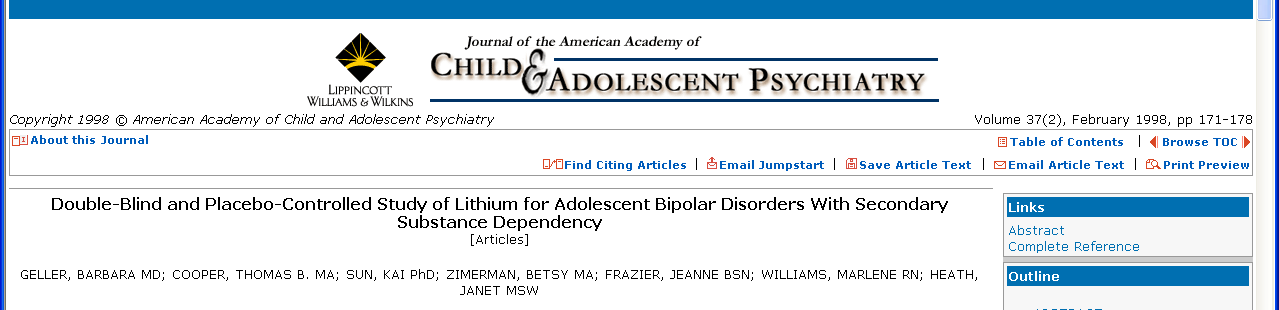 Psykofarmakologisk behandling av bipolar lidelser ved samtidig rusmiddelbruk - III Lithium treatment of bipolar disorder with secondary