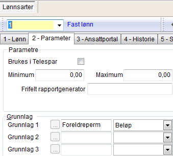 Velg et grunnlag som er ledig.