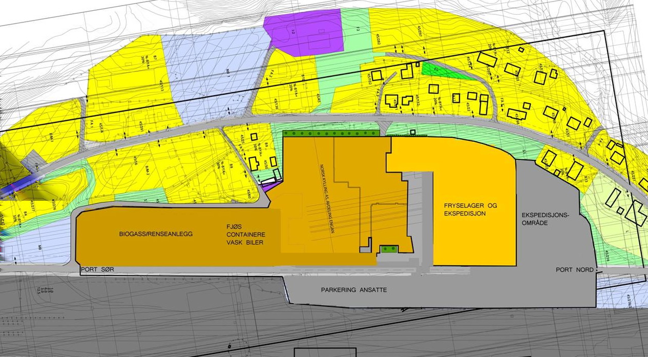 Strategier langsiktige scenarier Kommunen ser for seg en overordnet arealdisponering der det nederste platået forbeholdes industriformål og det øverste platået forbeholdes boligformål.