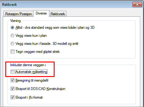 Pek på aktuell vegg (merket rød) og klikk på linjen med venstre musetast. Det 4. punktet inngis ved å peke på veggens hjørne som vist til venstre.