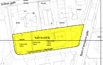 BJ ØRN FARMANNS GATE 2 5 --BARNEBOLIGER Rom program Reguleringsmessige forhold Gjeldende regulering i området for boligtomten er Plan 660 Madla bydel hvor tomten er regulert til boligformål.