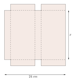 OPPGAVE 2 Elevene i en 10. klasse har fått utdelt et kvadratisk ark hver. Hvert ark har sidekanter på 24 cm.