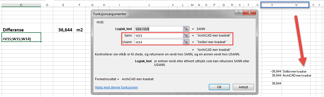 På det siste arket lagde jeg to pivottabeller som henter data fra de skjulte feltene i de to første. Her får man vite differanse i kvadrat og hvilket program som har høyest i forhold til det andre.