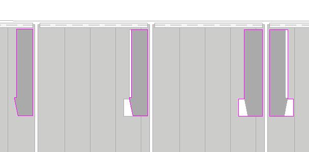 Dermed klonet jeg en etasje mappe og satte disse på et eget lagskombinasjon, som bare viste utsparinger. Etter dette var gjort opprettet jeg et eget publisher set med de etasjene som har utsparinger.