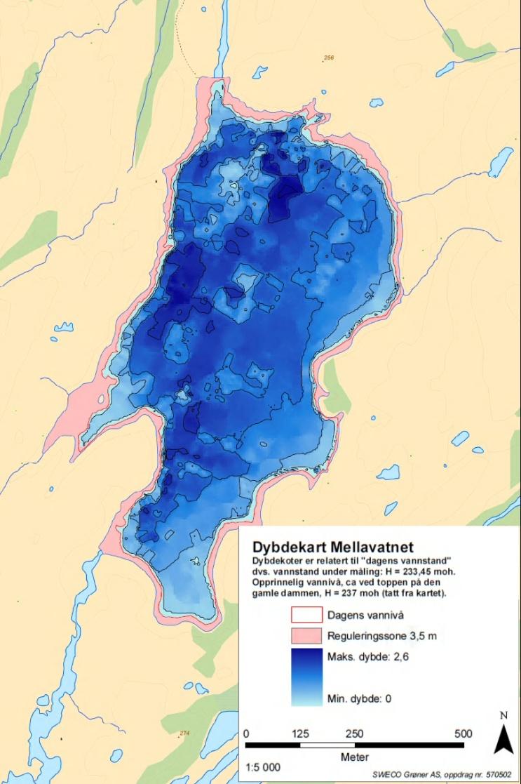 Kotehøyde [m] Terråk kraftverk Magasinvolum Mellavatnet 237,5 237,0 2,00 236,5 1,70 236,0 1,40 235,5 1,12 235,0 0,83 234,5 0,55 234,0 0,27 233,5 0,00 233,0