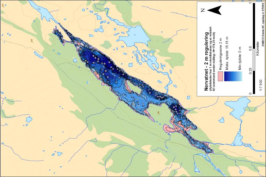 Kotehøyde [m] Terråk kraftverk Magasinvolum Nervatnet 175,0 174,5 0,712 174,0 0,520 173,5 0,338 173,0 0,164 172,5 0,000 172,0 0,0 0,1 0,2