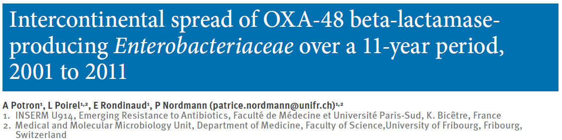 OXA-48: KLONAL PLASMID SPREDNING bla OXA-48 Epidemisk ~62kb IncL/M plasmid Tn1999 92.