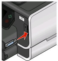 Bruke minnekort og flash-enheter Bruke et minnekort eller en flash-enhet med skriveren Minnekort og flash-enheter er lagringsenheter som ofte brukes med kameraer og datamaskiner.