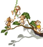 Hovedtema Animals Five Little Monkeys Sitting in a Tree Rim og regle med Five little monkeys bevegelse sitting in a three Five Little Monkeys Sitting in a Tree Five little monkeys sitting in a tree,