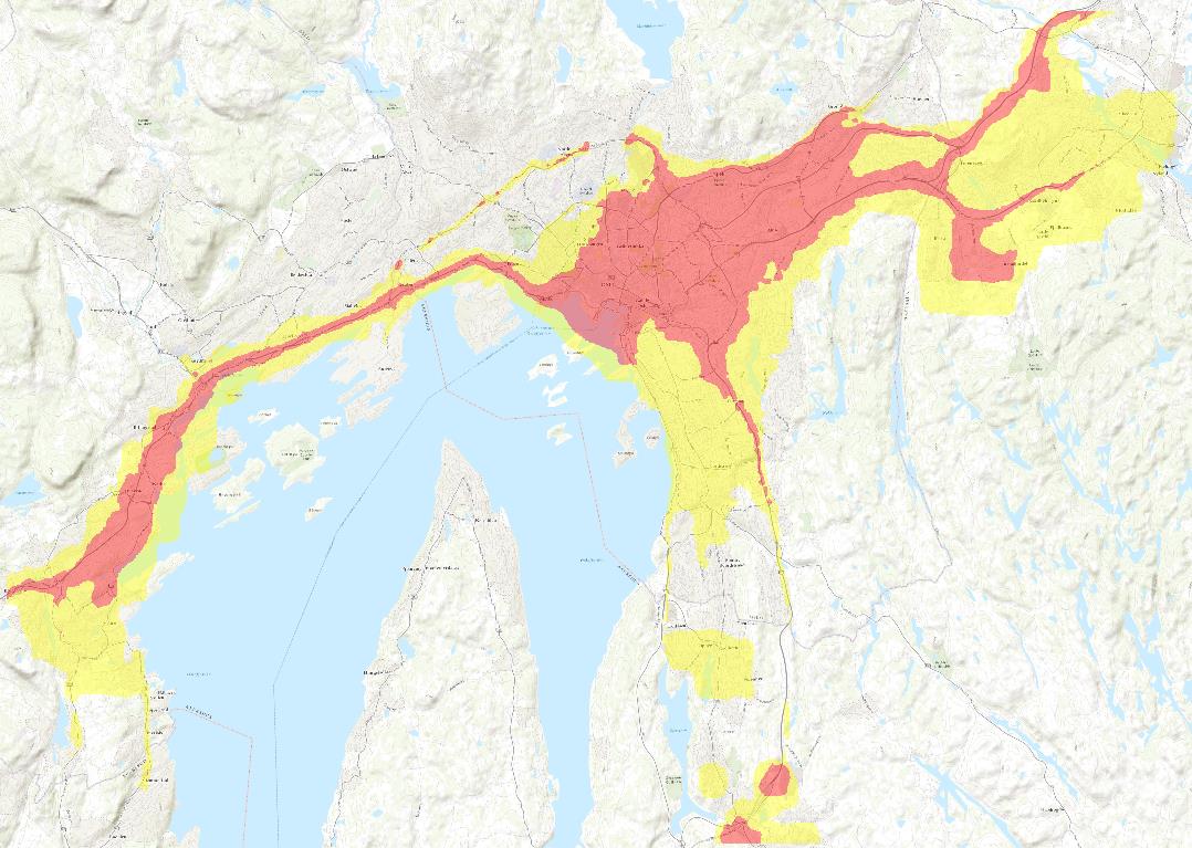 NBV - luftsonekart Oppløsning