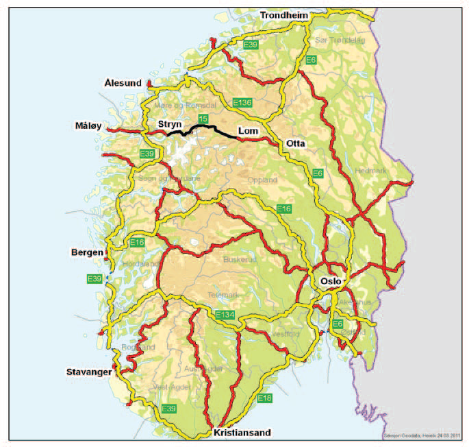 Statens vegvesen Region vest har sendt på høyring KVU Rv 15 Strynefjellet med høyringsfrist 20.06.2012.