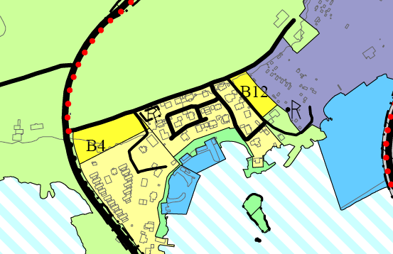 Nygårdshagen planbeskrivelse Side 6 Figur 1-2: Utsnitt fra Rennesøy kommuneplan 2010-2022. Planområde markert med rød linje. 1.3.