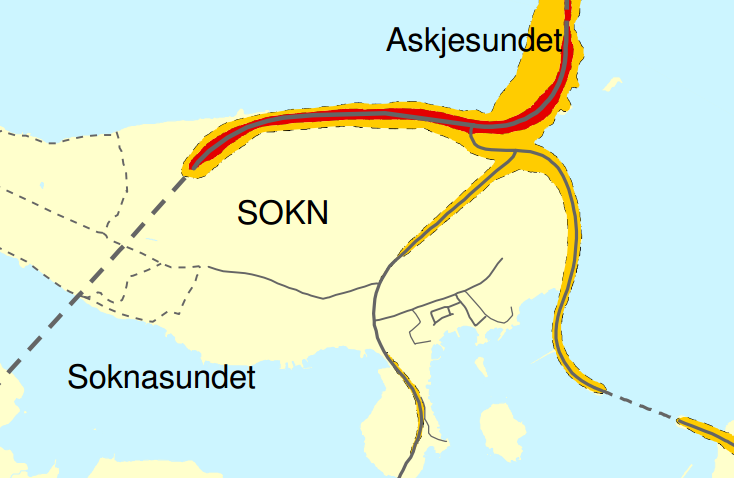 Nygårdshagen planbeskrivelse Side 10 2.3 Trafikkforhold 2.3.1 Vegnett Eksisterende boligområde har adkomst fra Nygårdshagen via Nygårdsveien som grenser til planområdet i nord. 2.3.2 Gang-/sykkelvei Gang- og sykkelvei langs fv.