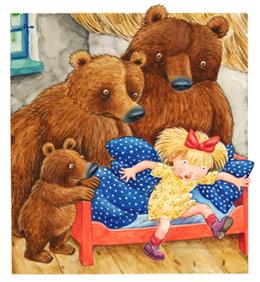 Kultursti Rundt barnehageområdet har me laga ein kultursti. På ein av postane er det lagt ut eit eventyr. «Gullhår og dei tre bjørnane».