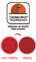 Slippbelegg med Thermospot-teknologi Tefals kjøkkenredskaper finnes både med og uten ThermoSpot -teknologi.