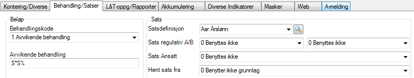 Sats I lønnsberegning hentes verdier i den rekkefølge sats skal hentes fra. Med andre ord sats fra lønnsart benyttes som siste begrep når andre definerte satser gir null som resultat.