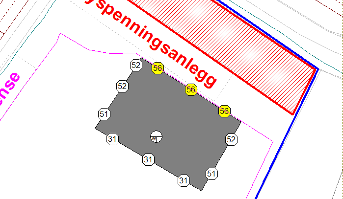 RESULTATER OG VURDERINGER Vedlegg 1 viser døgnvektet ekvivalentnivå, Lden, fra veitrafikk beregnet i 4 meter høyde over bakkenivå.