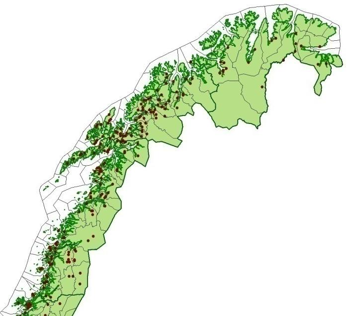 Datainnsamlingsmetoder Seks kategorier: arealdekkende