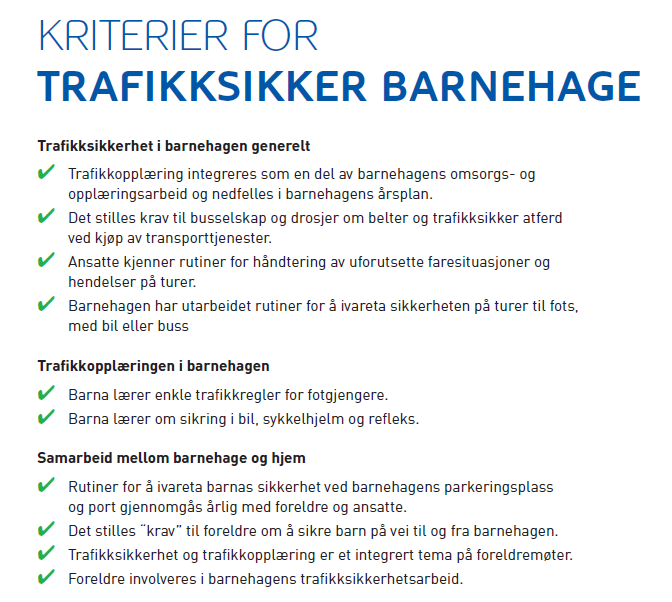 Innsatsområder og ansvarlig Dette kapitlet inneholder informasjon om hvordan de ulike bidragsyterne innen trafikksikkerhet i kommunen jobber og planlegger å jobbe fremover, blant annet for å oppfylle