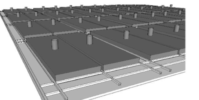 HIMLING OG VENTILASJONSKONSEPT Trykk-kammersystem dekker hele himlingsflaten og tilfører luft diffust