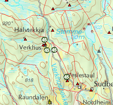 Område, Gnr / bnr: Veslestaul, 108/5 Område nr: 45 Søkjar, grunneigar: Olav
