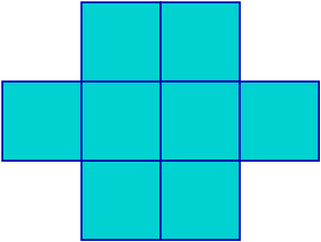 Hvor mange ganger ekstra blir lengden av linjene inni kvadratet medregnet?