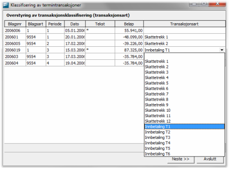 Side 33 Kap. 2 Avstemming Oversikt over de ulike avstemmingene 26 2.12.