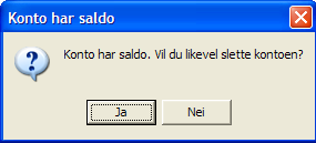 Side 42 Kap. 3 Kontoplanen 3.2 Redigere konti med Rediger-konto-knappen Ved aktivisering av framkomme: Rediger konto i kontoplanbildet 40 vil et skjermbilde for endring av konto-egenskaper 3.