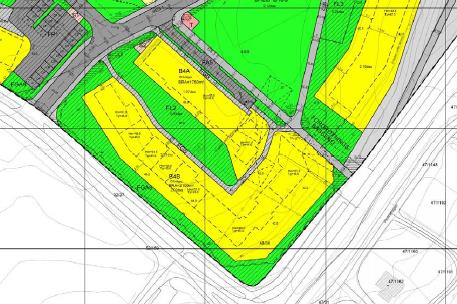 2 Planområdet i gjeldende regulering (utsnitt) Nytt forslag GJELDENDE PLANER SOM HAR BETYDNING FOR PLANARBEIDET Kommuneplan 2015-2030 - Område er i kommuneplanen avsatt til nåværende boligbebyggelse.