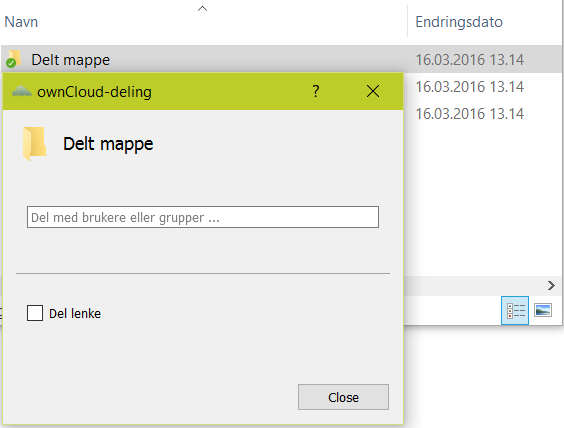 Når du klikker på «koble til», vil du ha en ny mappe tilgjengelig i Windows Utforsker, som synkroniserer mot din Online Filserver-tjeneste hos oss.