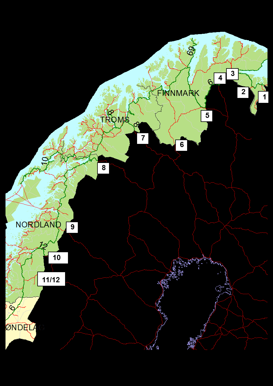 3 naboland og 12 grenseoverganger Nord-Norge er en internasjonal region Spesielt viktig for oss er samhandling med våre naboland Forutsetning for å lykkes: Ledere