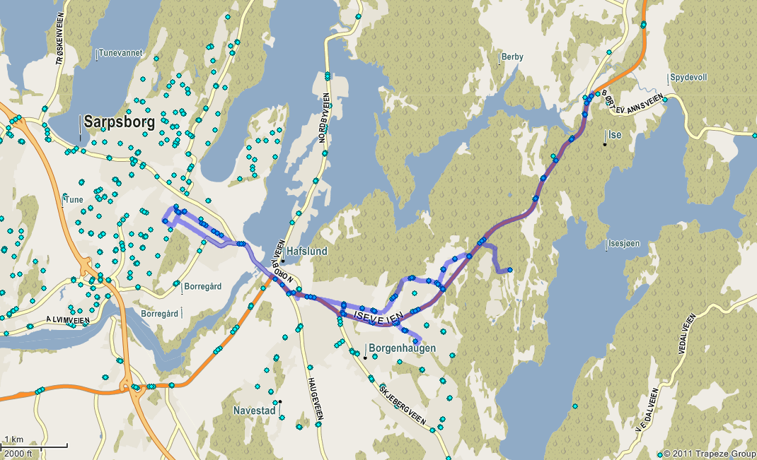 2.2 Rute 203 Sarpsborg-Ise s s s s Sarpsborg bussterinal 0745 1415 Ise jb.