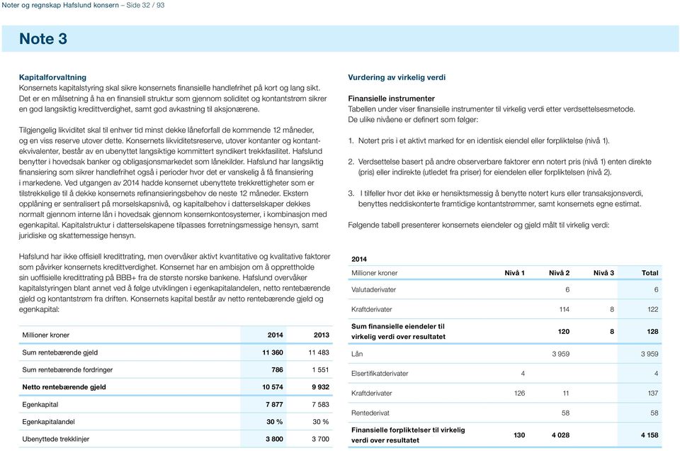 Tilgjengelig likviditet skal til enhver tid minst dekke låneforfall de kommende 12 måneder, og en viss reserve utover dette.