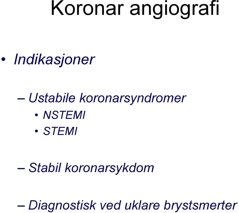 NSTEMI STEMI Stabil