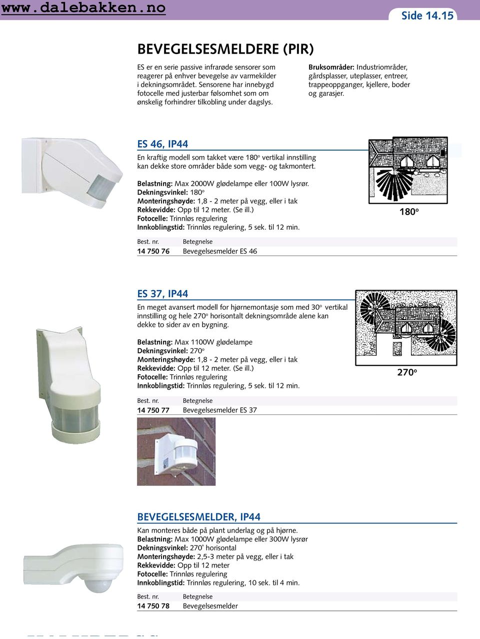 Bruksområder: Industriområder, gårdsplasser, uteplasser, entreer, trappeoppganger, kjellere, boder og garasjer. Side 14.