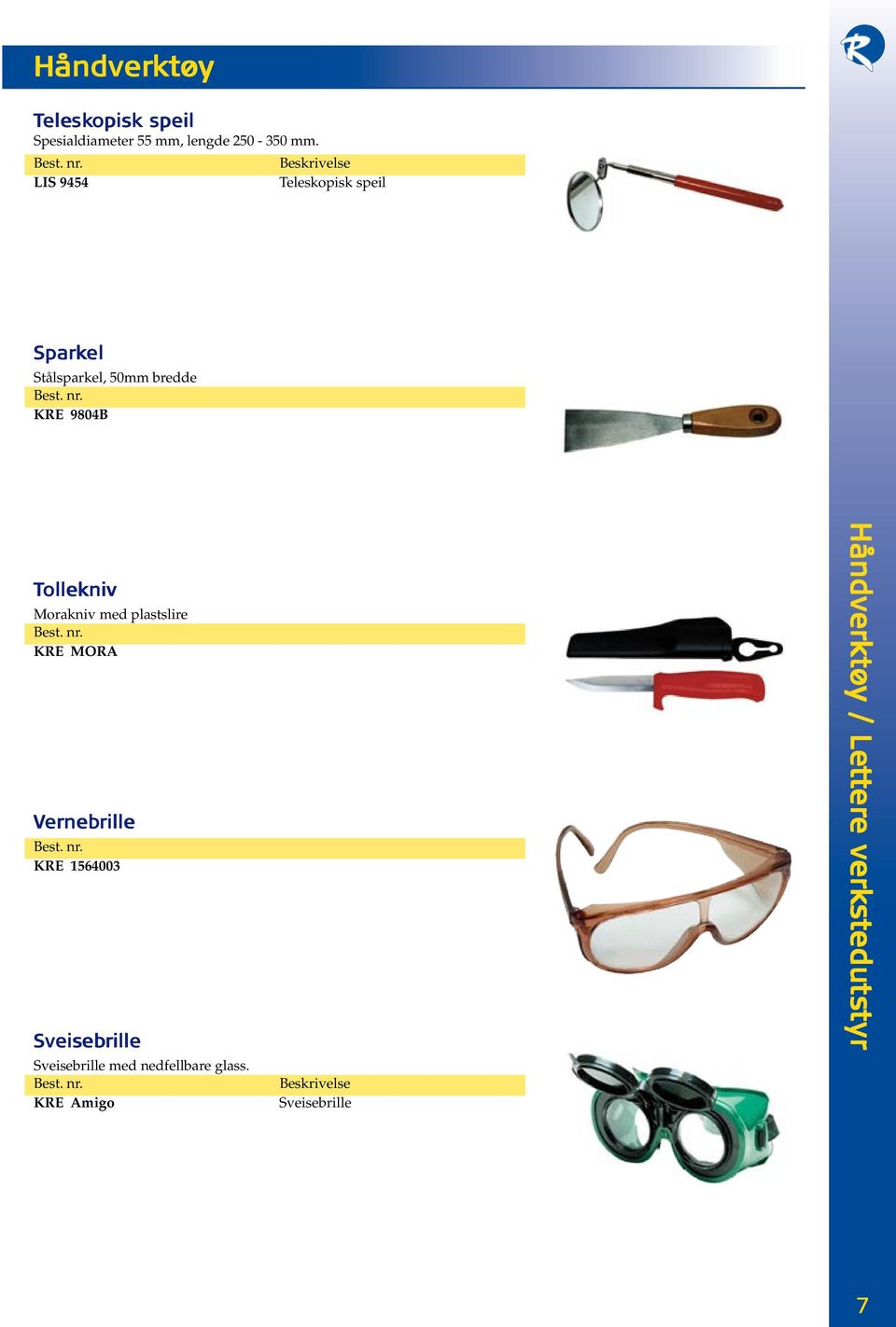 Morakniv med plastslire KRE MORA Ver erneb nebrille KRE 1564003 Sveiseb ebrille