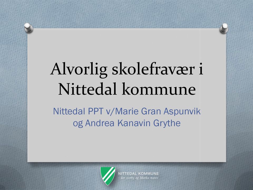 Nittedal PPT v/marie