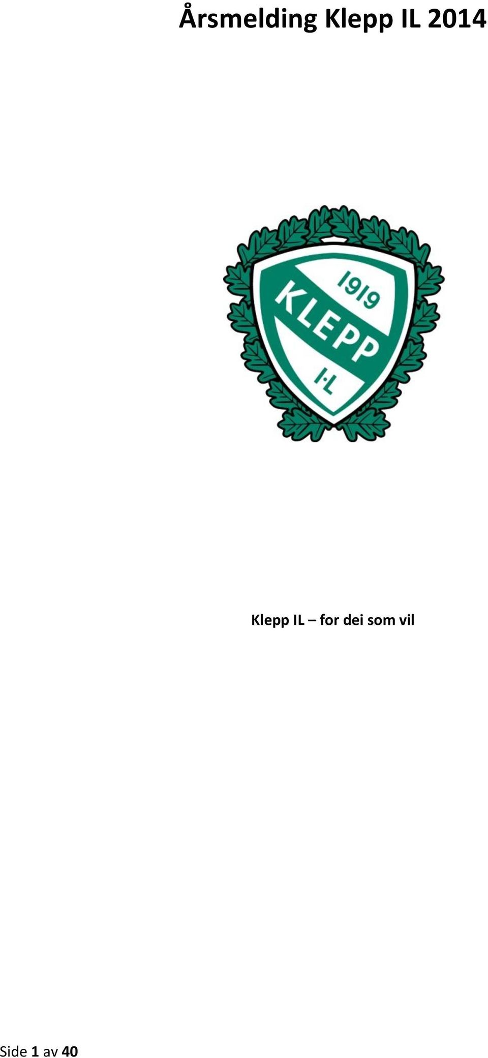 Klepp IL for