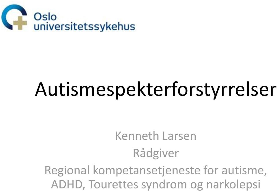 kompetansetjeneste for autisme,