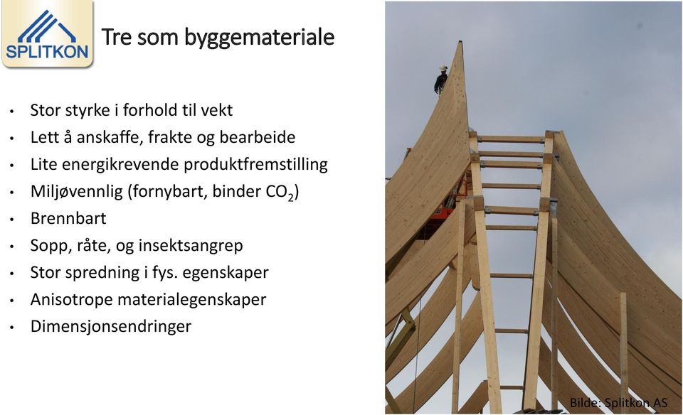 binder CO 2 ) Brennbart Sopp, råte, og insektsangrep Stor spredning i fys.