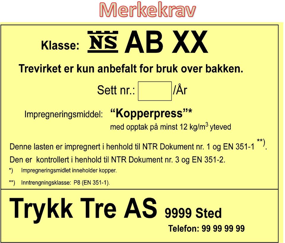 SFT Skriftlig informasjon til kunden