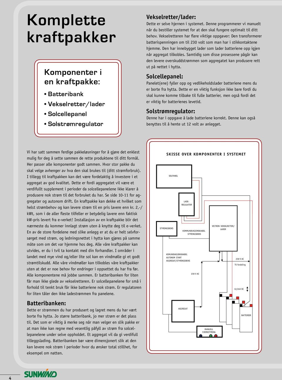 Vekselretteren har flere viktige oppgaver: Den transformerer batterispenningen om til 230 volt som man har i stikkontaktene hjemme.