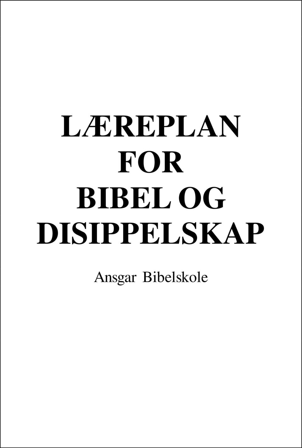 DISIPPELSKAP