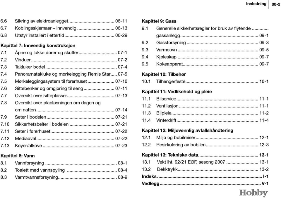 6 Sittebenker og omgjøring til seng... 07-11 7.7 Oversikt over sitteplasser... 07-13 7.8 Oversikt over planløsningen om dagen og om natten... 07-14 7.9 Seter i bodelen... 07-21 7.