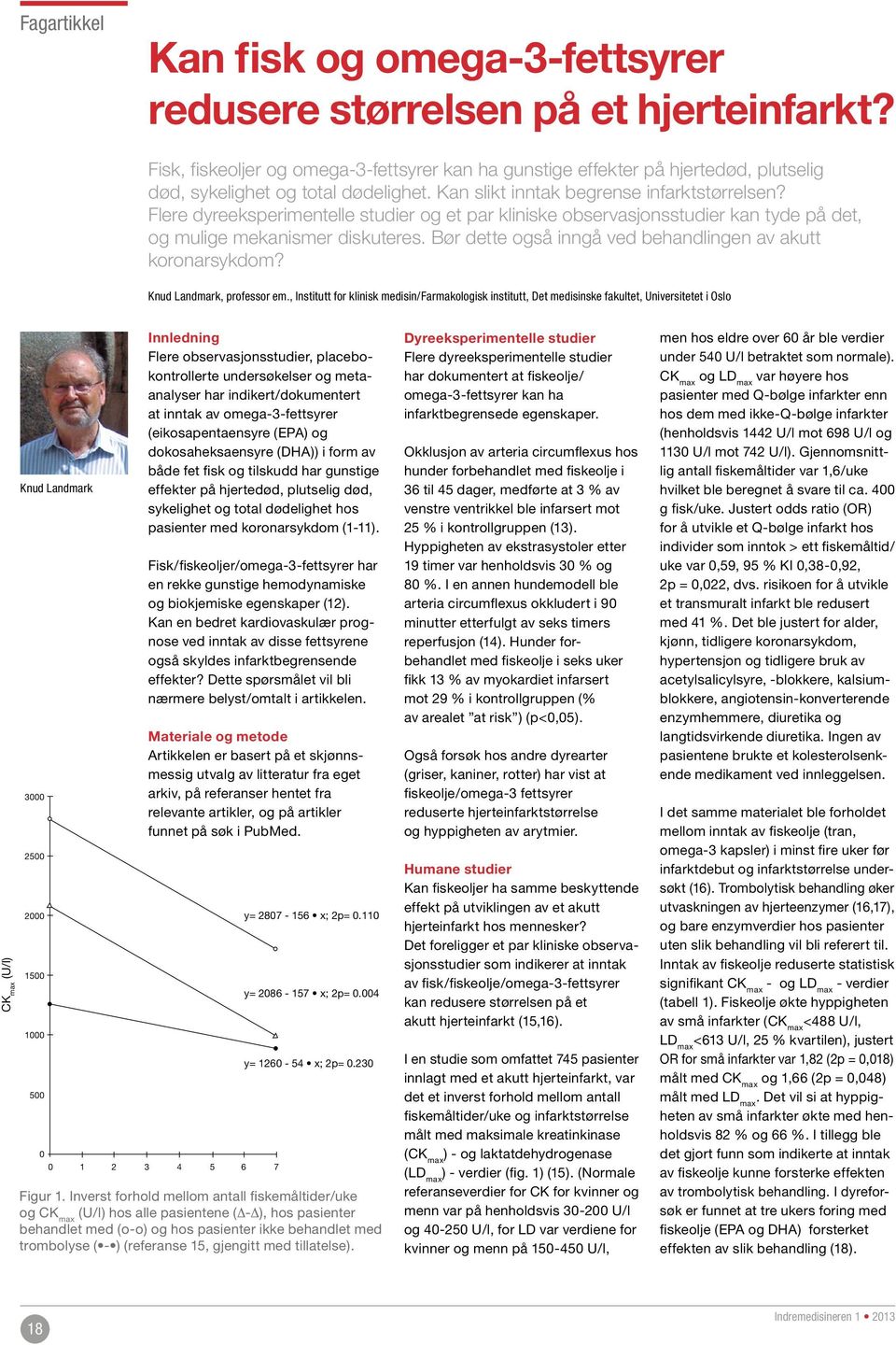 Flere dyreeksperimentelle studier og et par kliniske observasjonsstudier kan tyde på det, og mulige mekanismer diskuteres. Bør dette også inngå ved behandlingen av akutt koronarsykdom?